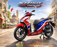 SH150 HRC Tricolor: Phiên bản phối màu thể thao đáng sở hữu cho người yêu xe tay ga