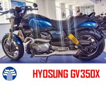 Hyosung GV350X Cruiser 350cc: Cruiser Hàn Quốc thiết kế classic, động cơ V-Twin mạnh mẽ và đáng cân 